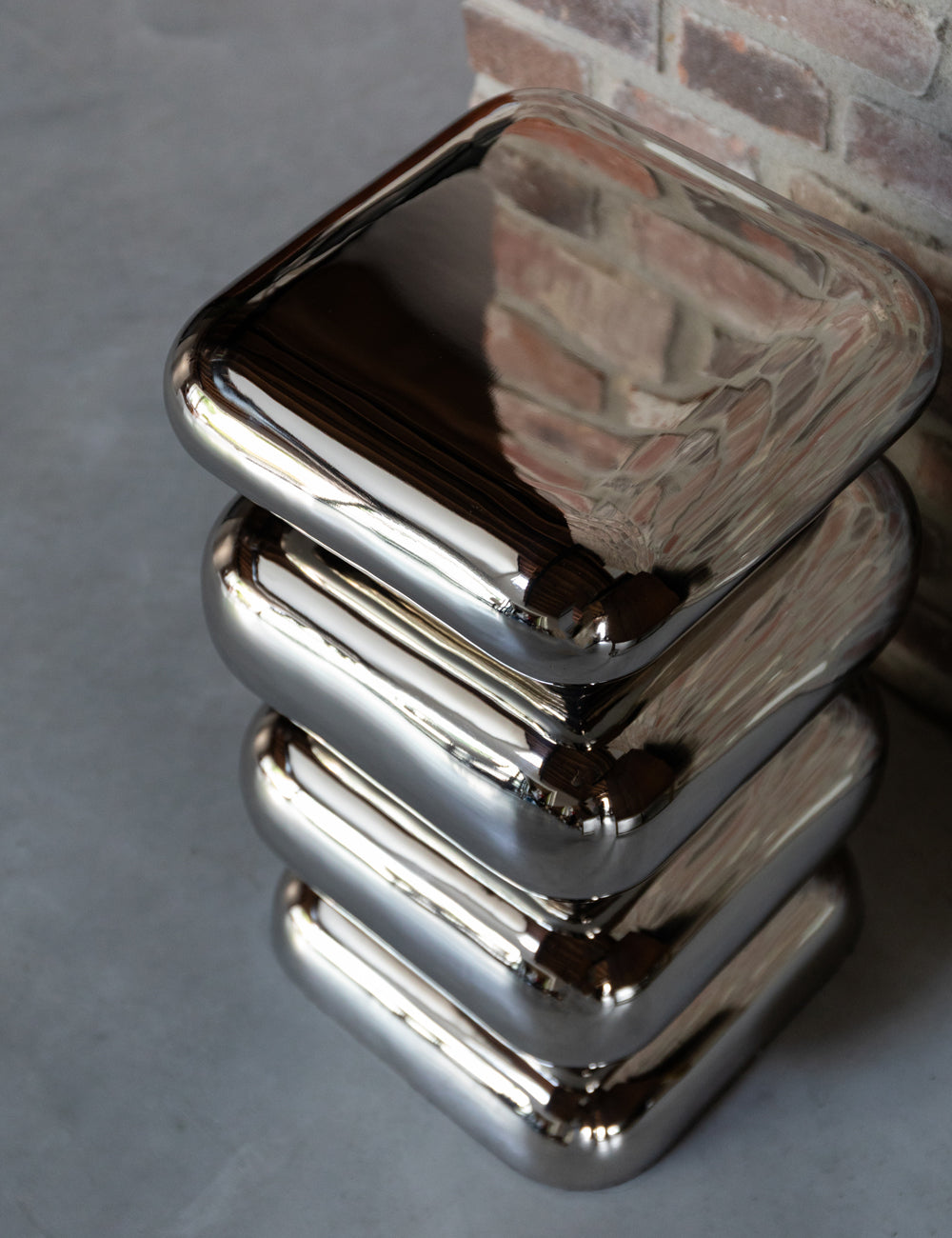 Poodle Stool in Chrome