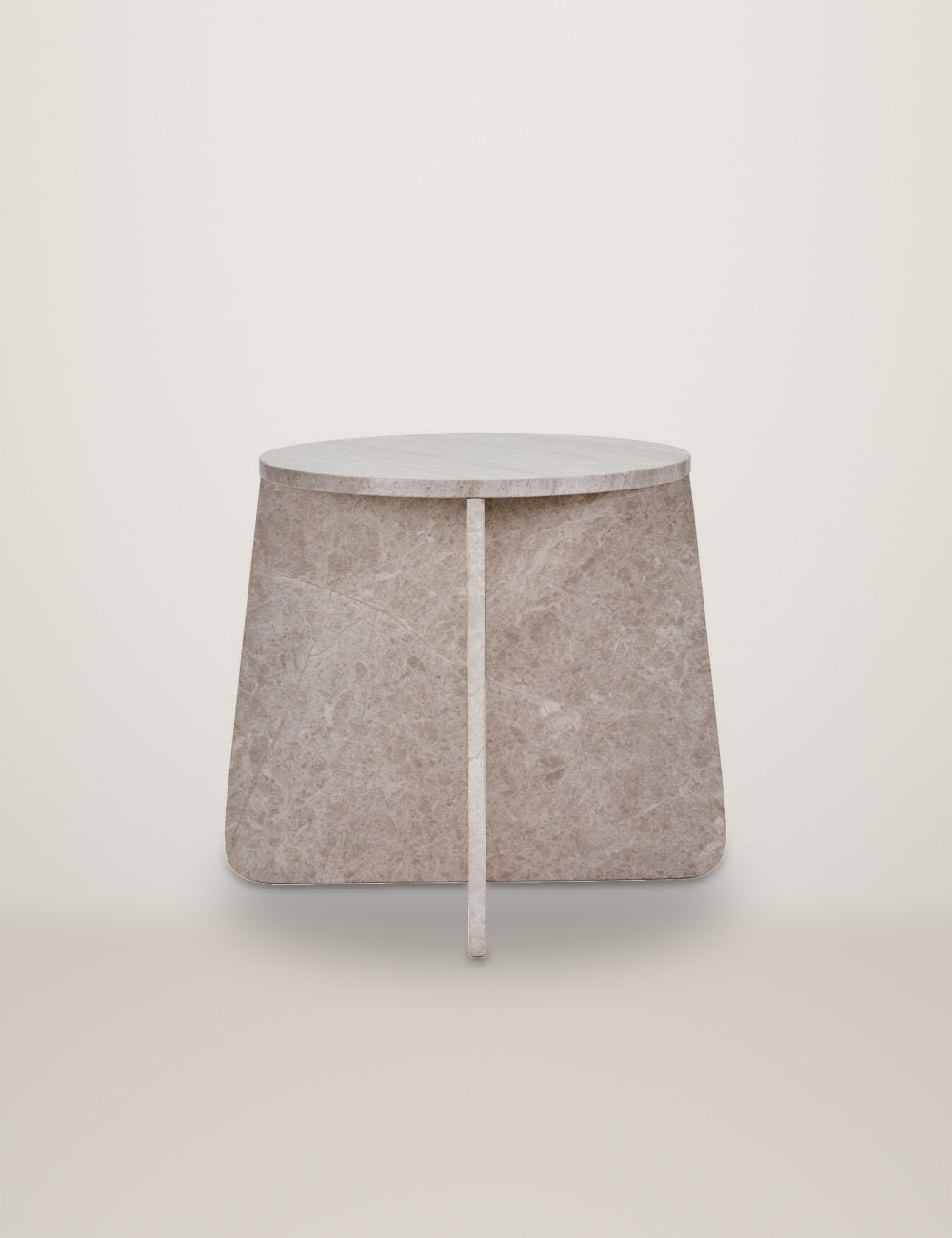 Marb Beige Side Table