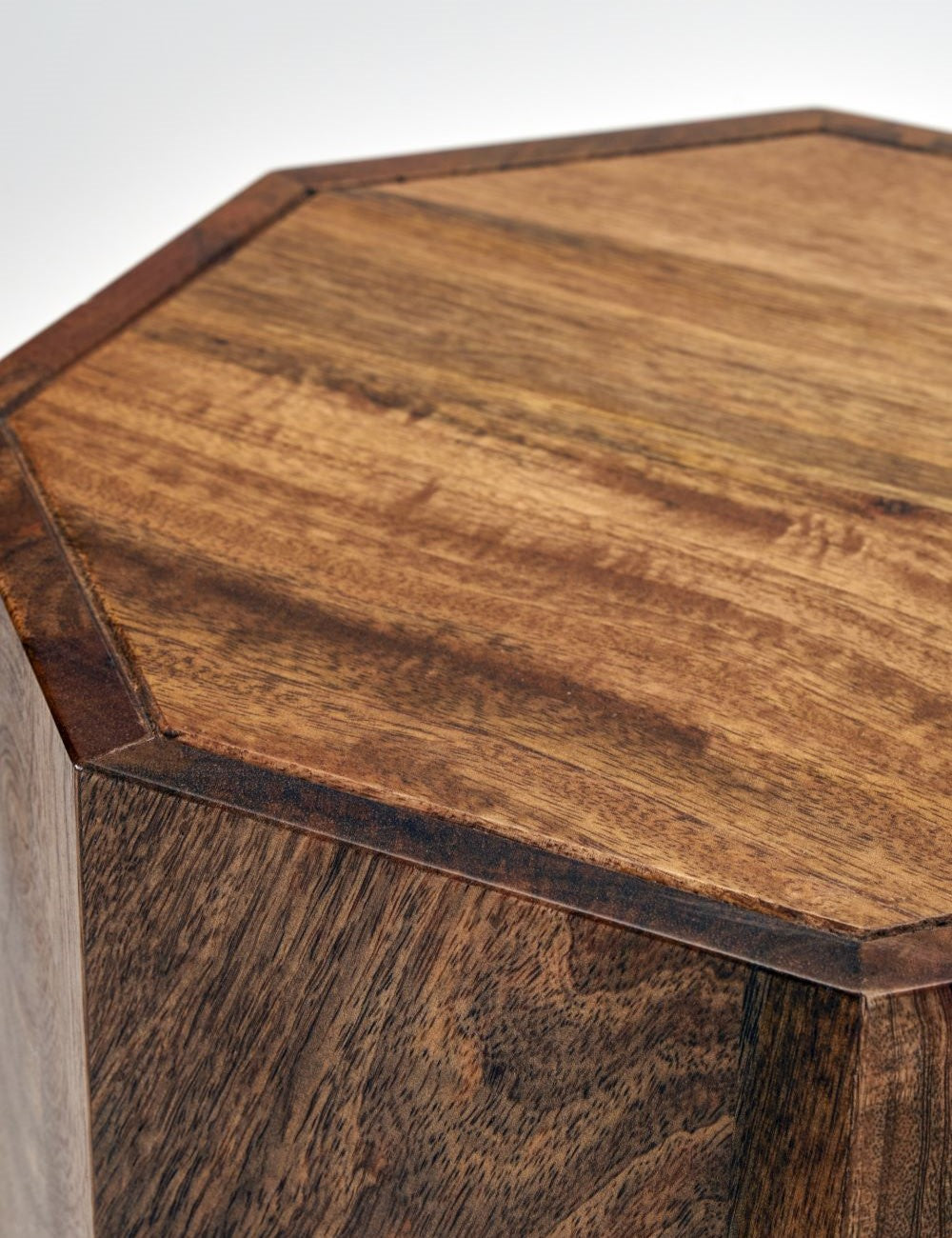 Abstract Wooden Side Table