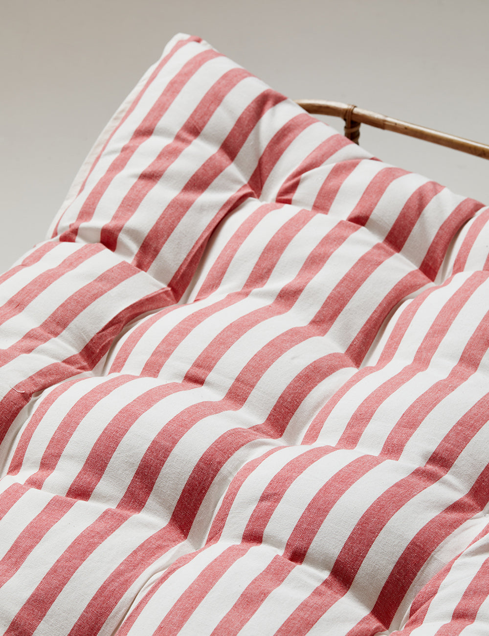 Coral Vintage Striped Seat Mattress