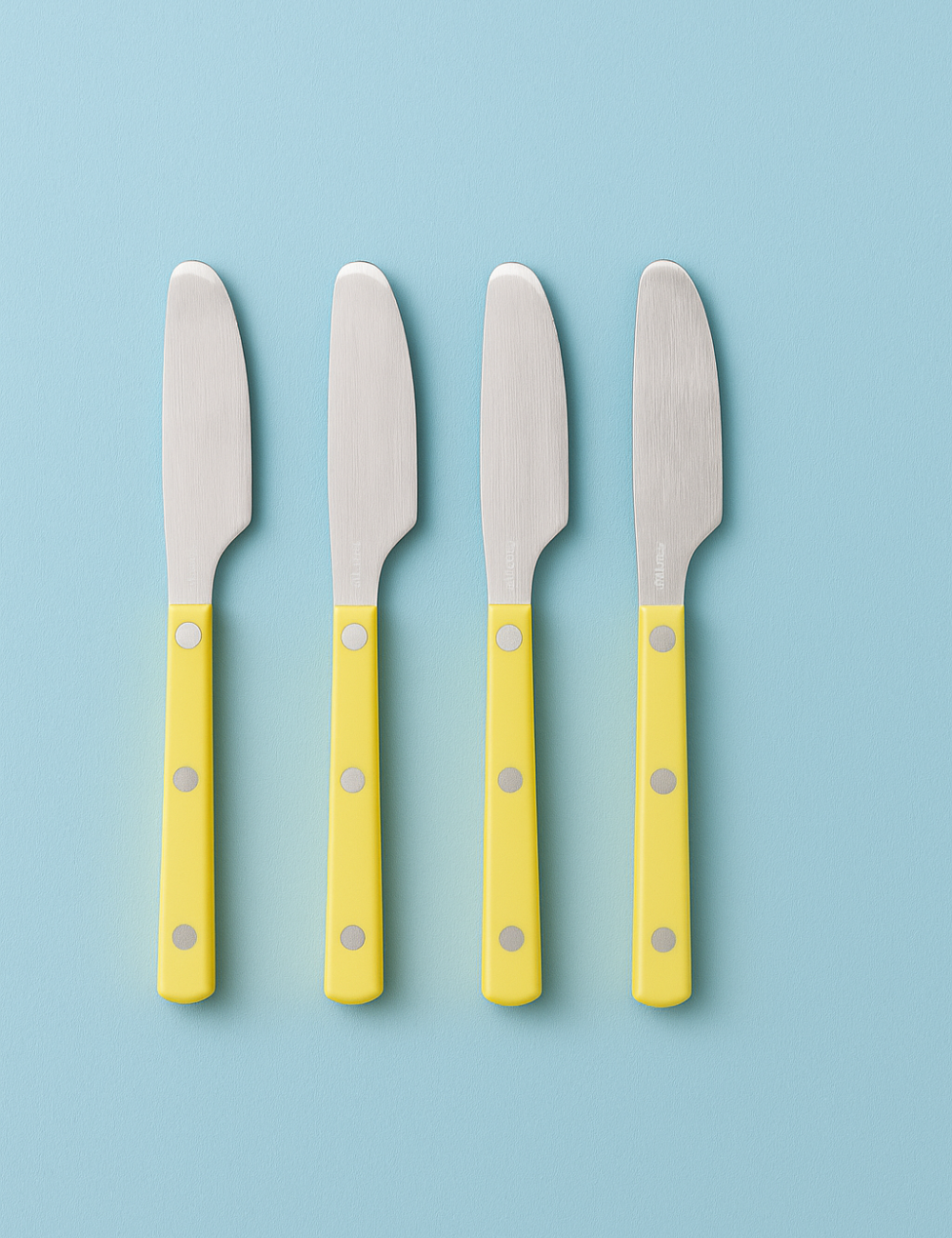 HKLIVING 70's Lemon Butter Knives (Set of 4)