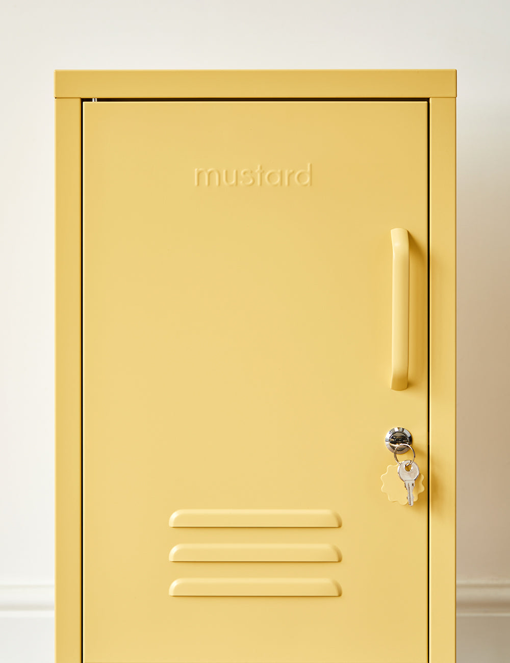 Pre Order Mustard Made Left Hand Opening Shorty Locker in Butter Yellow