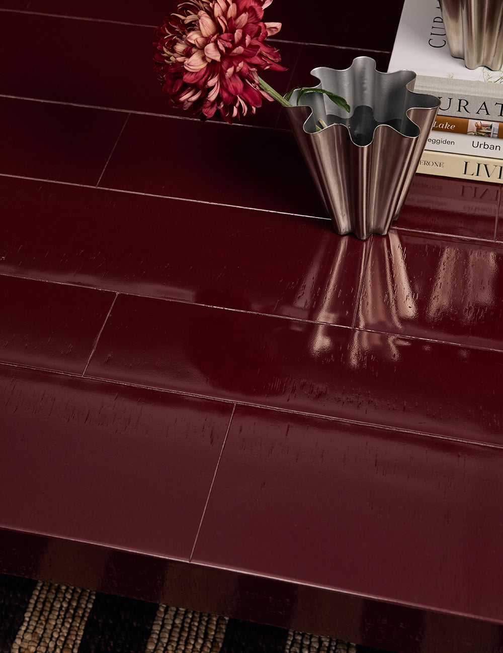 Lisbon Coffee Table - Cherry Red