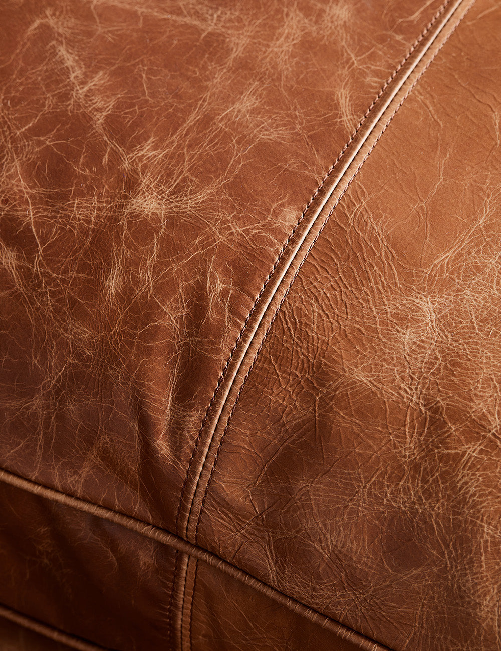 Arizona Brown Leather Two Seater Sofa