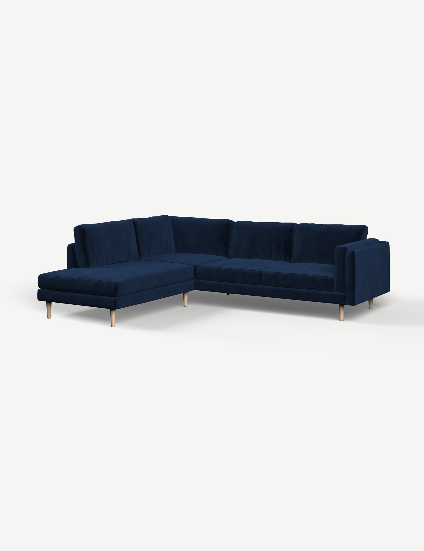 Lario Velvet Navy Blue Left Hand Facing