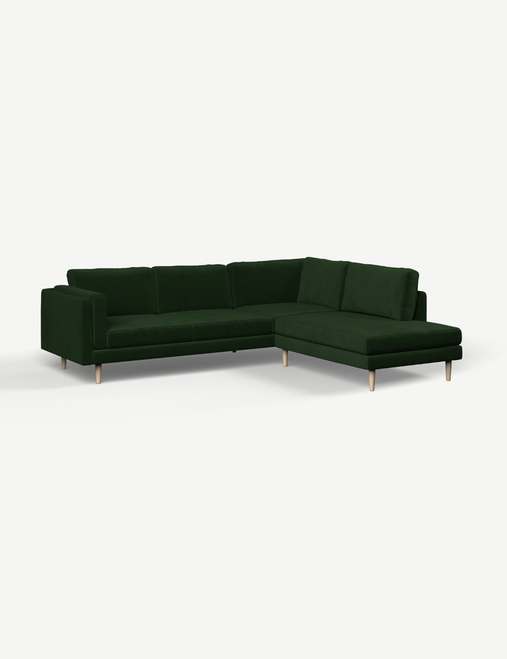 Clever Velvet Racing Green Right Hand Facing