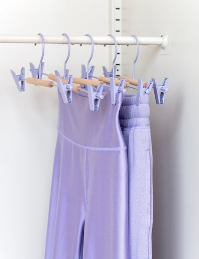 Adult Clip Hangers in Lilac