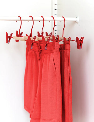 Adult Clip Hangers in Poppy