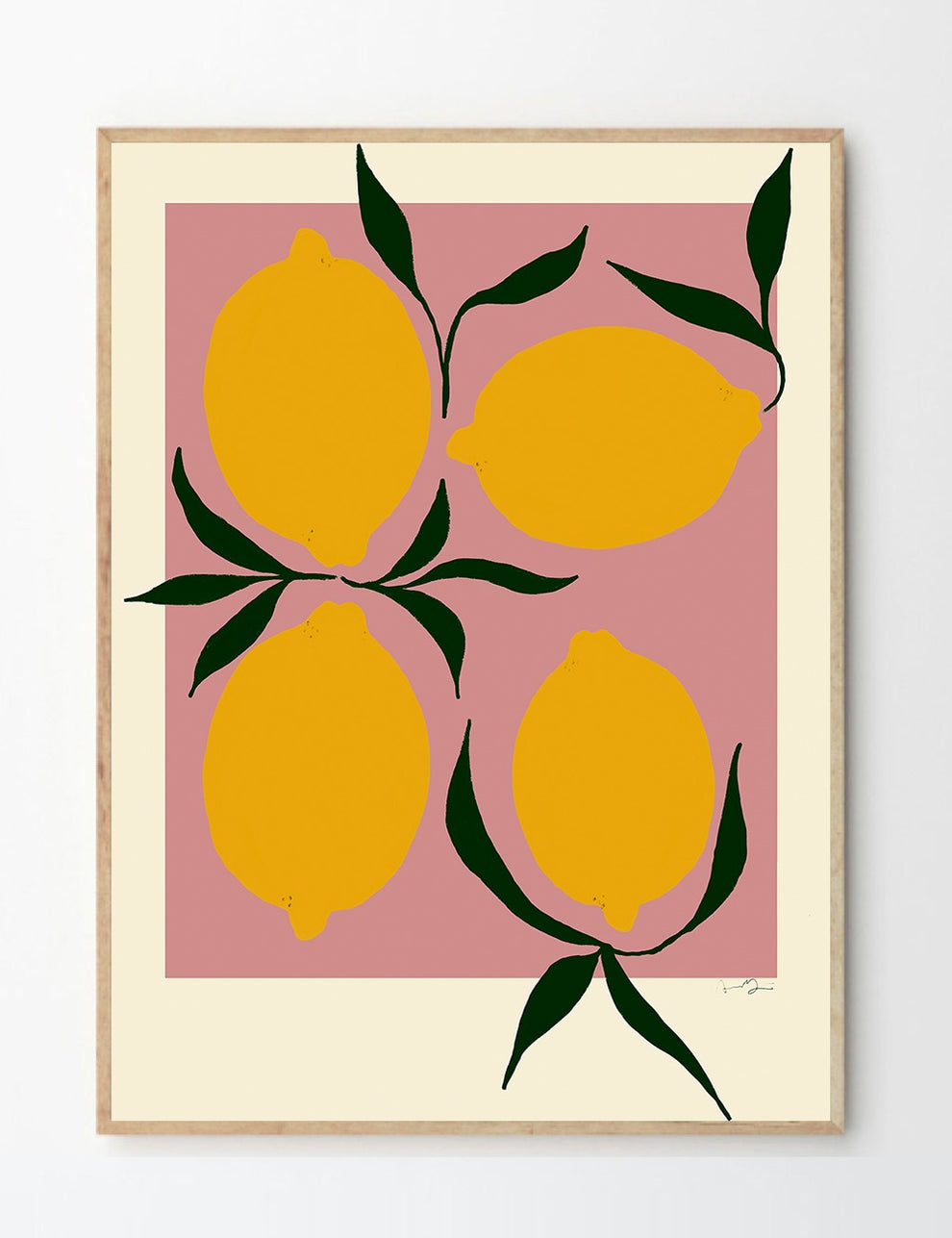 Anna Mörner Pink Lemons Print