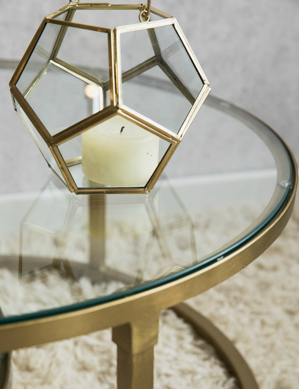 Coco Nesting Round Glass Coffee Tables