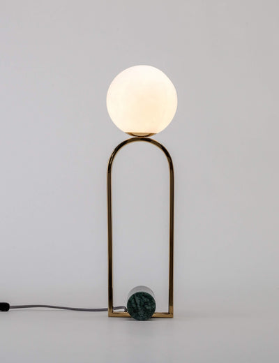 houseof Marble Column Table Lamp