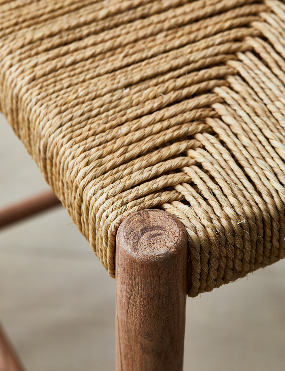 Natural Woven Counter Chair