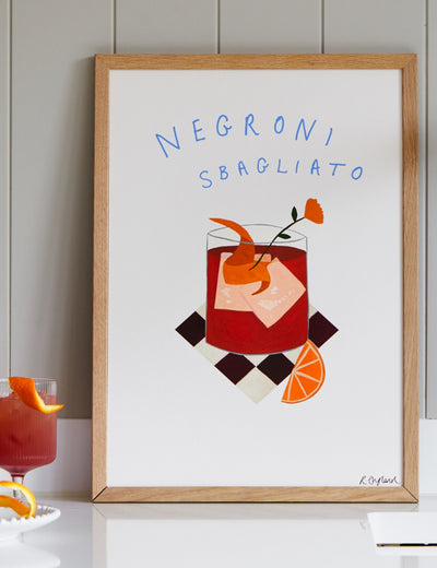 ‘Negroni Sbagliato' Fine Art Giclée 
