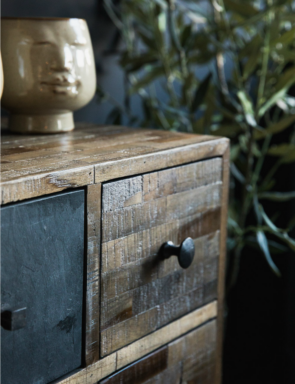 Recycled Teak Side Cabinet