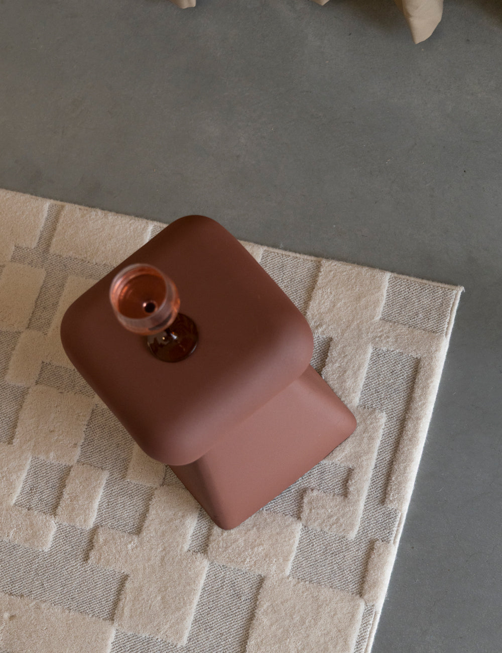 Elipsis Stool in Brick