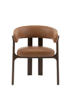 Como Dining Chair Brown Leather