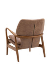 Draper Armchair - Brown leather