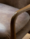 Draper Armchair - Brown leather