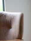 Draper Armchair - Brown leather