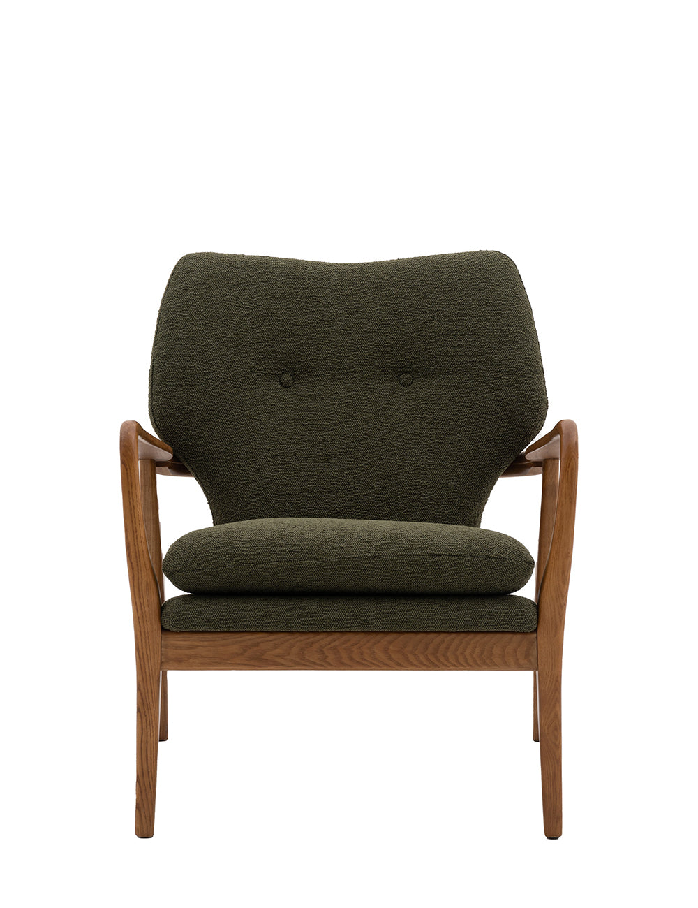 Draper Armchair - Green Boucle