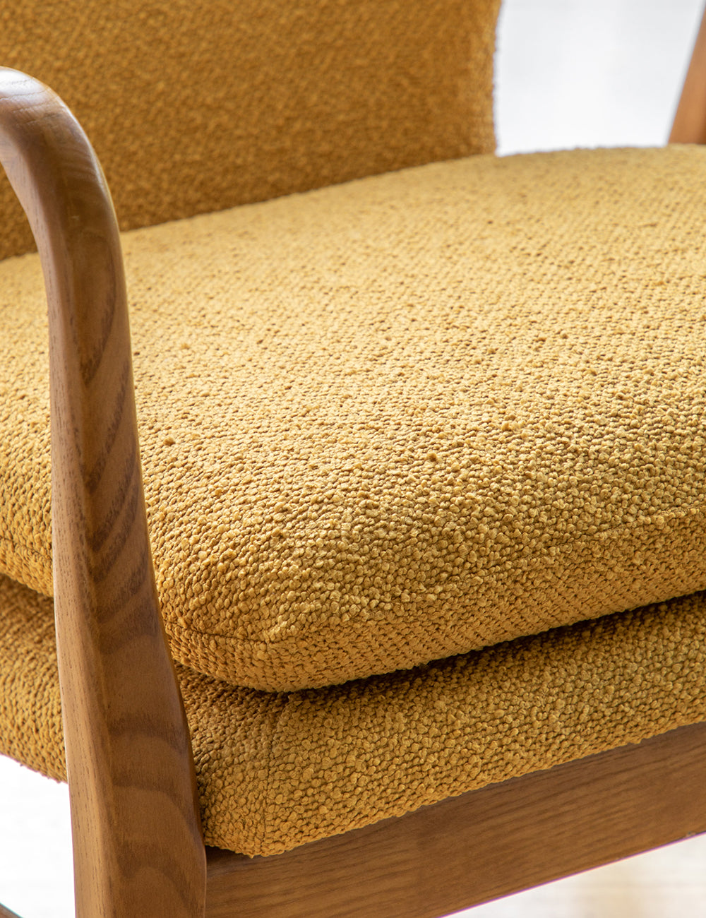 Draper Armchair - Ochre Boucle