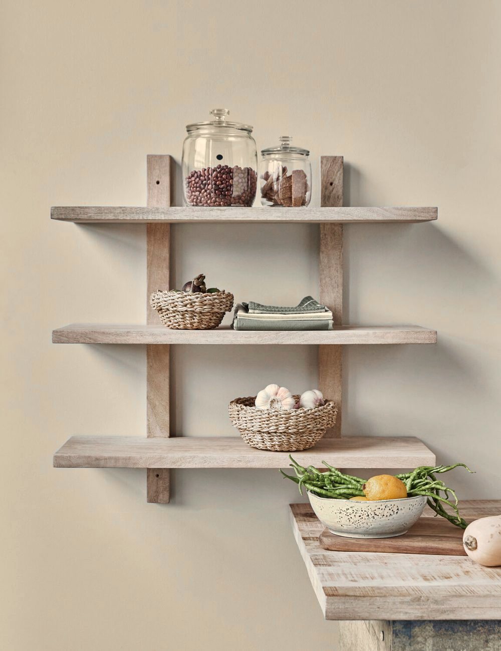 Set Natural Shelf in a room setting