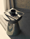 Pablo Green & Brown Side Table in a room setting