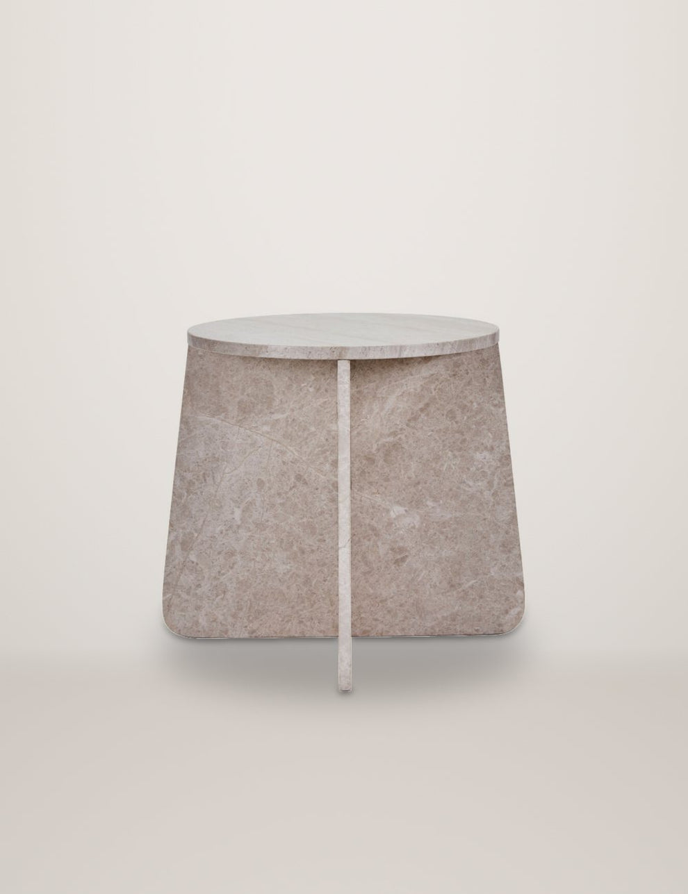 Marb Beige Side Table