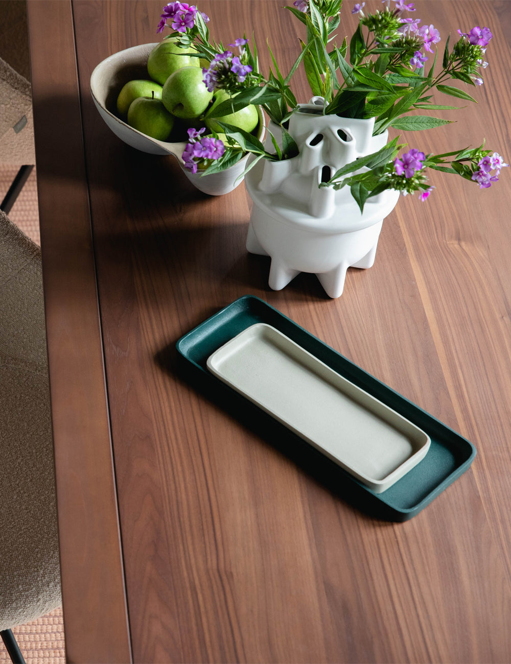 Large Toffee Dining Table Walnut