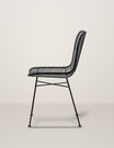 Lena Rattan Black Dining Chair