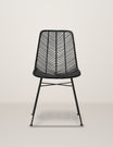Lena Rattan Black Dining Chair