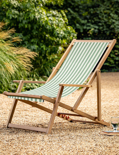 Hove Deckchair in Green stripe