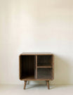 Stella Glass Fronted Cupboard Walnut