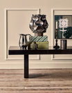 Brick Black Coffee Table in a room setting