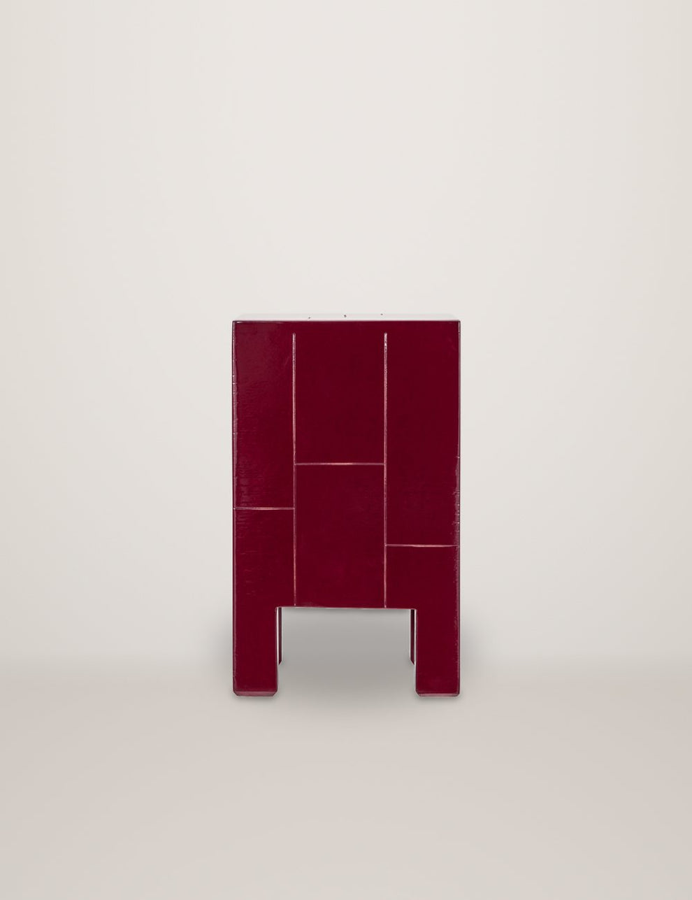 Brick Red Side Table