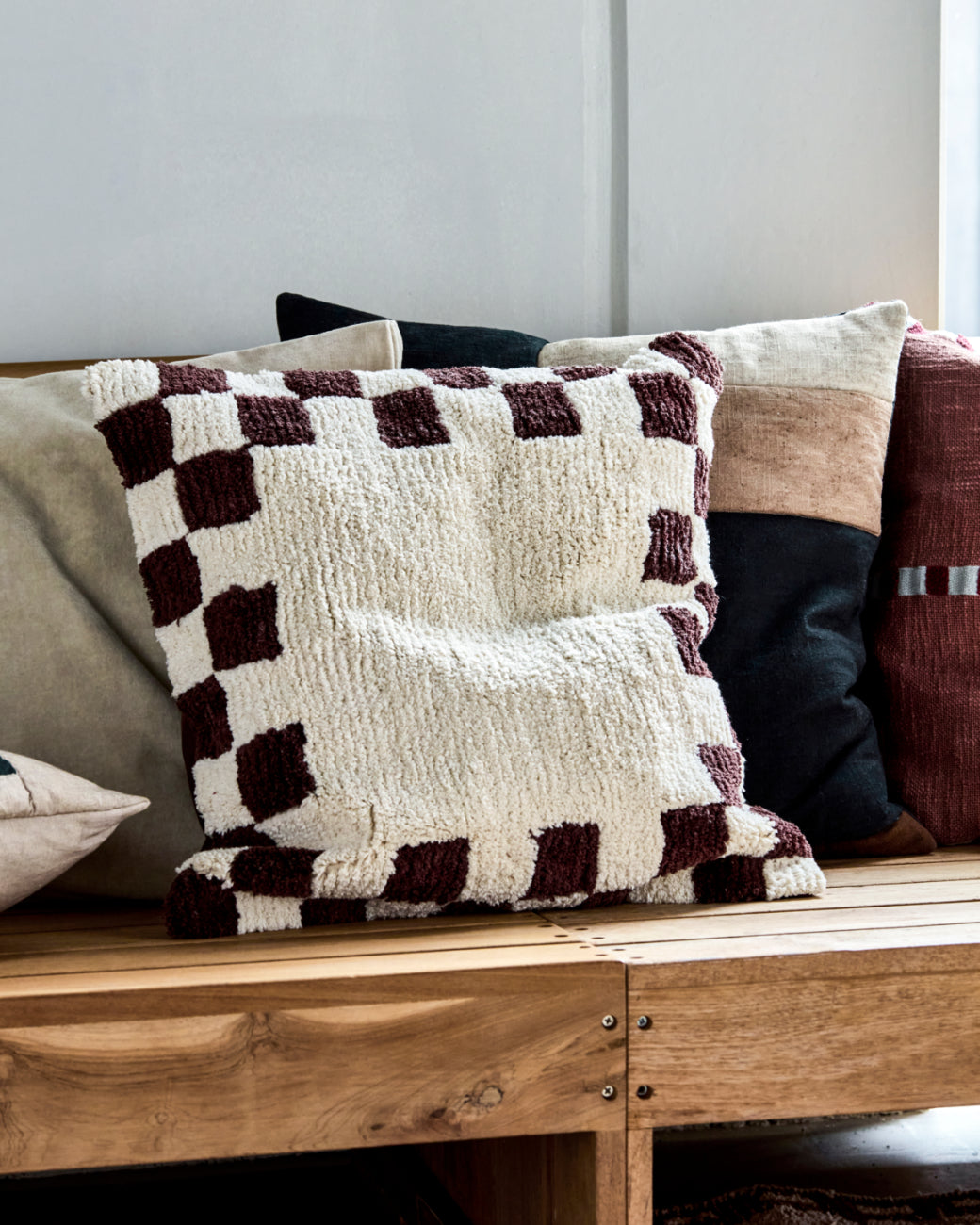 Brown Gambit Cushion Cover