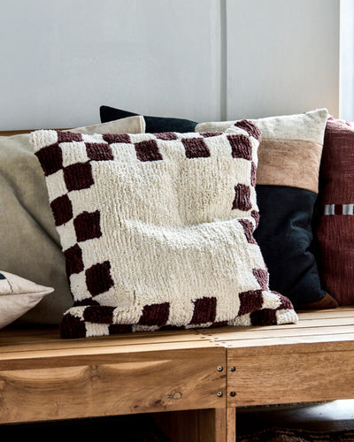 Brown Gambit Cushion Cover