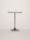 Pan Silver Finish Cafe Table