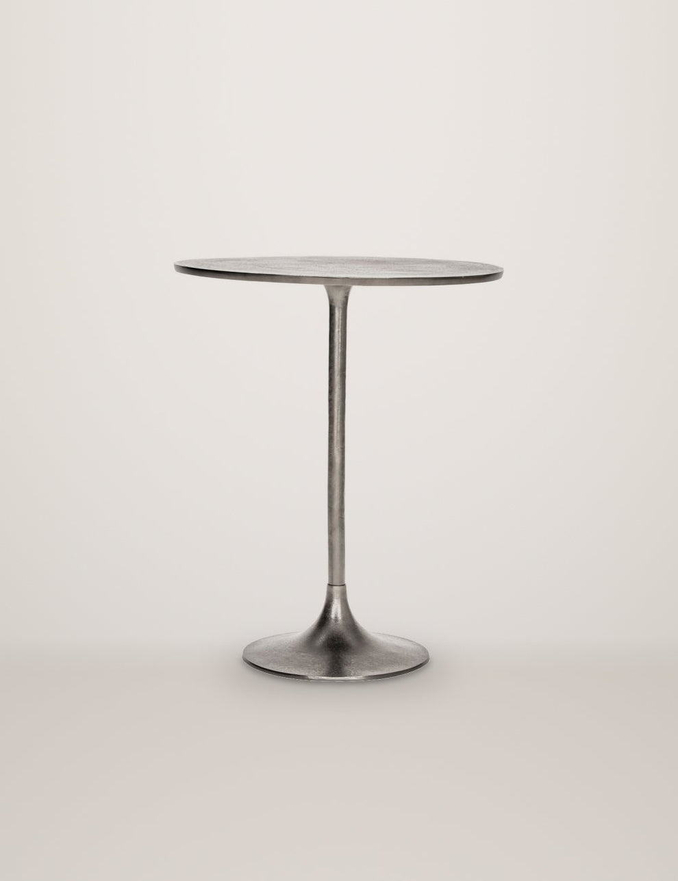 Pan Silver Finish Cafe Table