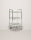 Roll Off-white & Chrome Trolley