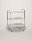 Roll Large Off-white & Chrome Trolley