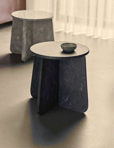 Marb Grey Side Table in a room setting
