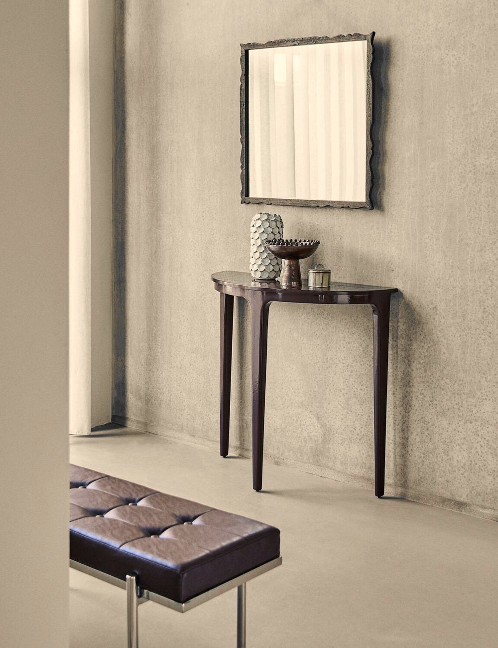 Amos Mulberry Console Table in a room setting
