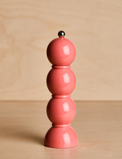 Addison Ross Coral Pink Bobbin Salt or Pepper Mill