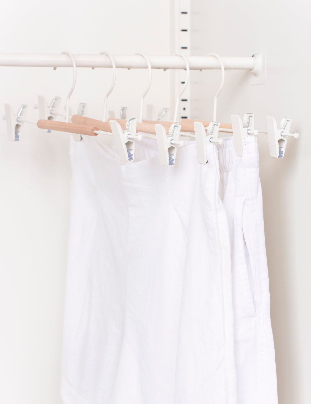 Mustard Made Adult Clip Hangers in White