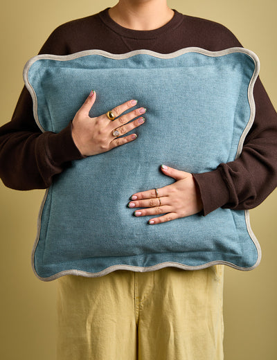 Blue Ariel Cushion