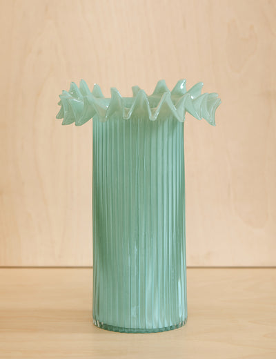 Blue Froufrou Vase