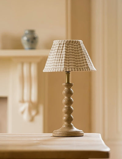 The Bobbin Table Lamp in Chalk