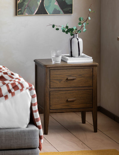 Dawson Dark Wood Bedside Table