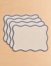 Set of 4 Scallop Edge Placemats